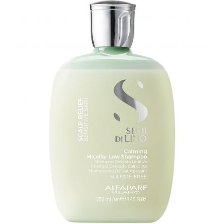 Успокаивающий шампунь Alfaparf Semi Di Lino Scalp Calming Micellar Low Shampoo