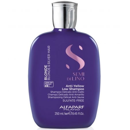 Шампунь против желтизны Alfaparf Semi di lino Blonde Anti-Yellow Low Shampoo