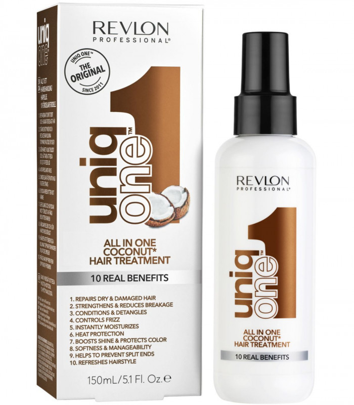 UniqOne All In One Coconut Flower Hair Treatment Спрей з ароматом кокосу купити в Києві, Україні ❤️ Lavka Kabani