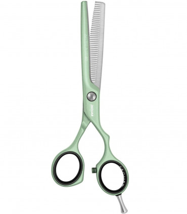 Филировочные ножницы Jaguar White Line Pastell Plus Matcha Offset 40 зубчиков