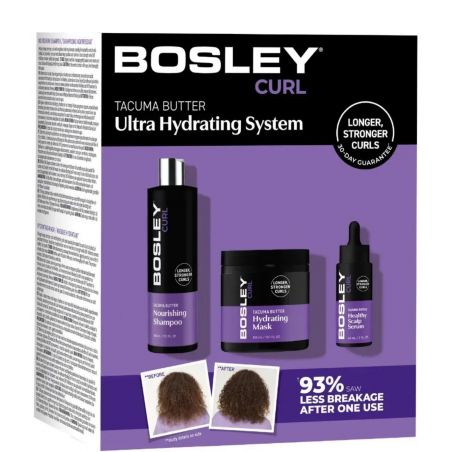 Набор против истончения и выпадения вьющихся волос Bosley Curl Ultra Hydrating System
