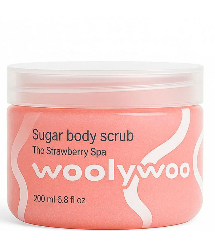 WoolyWoo Sugar Body Scrub The Strawberry Spa Сахарный скраб для тела купить в Киеве, Украине ❤️ Lavka Kabani