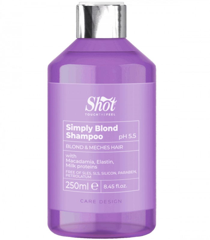 Shot Design Simply Blond Shampoo Шампунь для освітленого волосся купити в Україні ❤️ Lavka Kabani