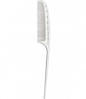 Y.S.Park YS-113 Fine Tooth Mini Tail Comb, White