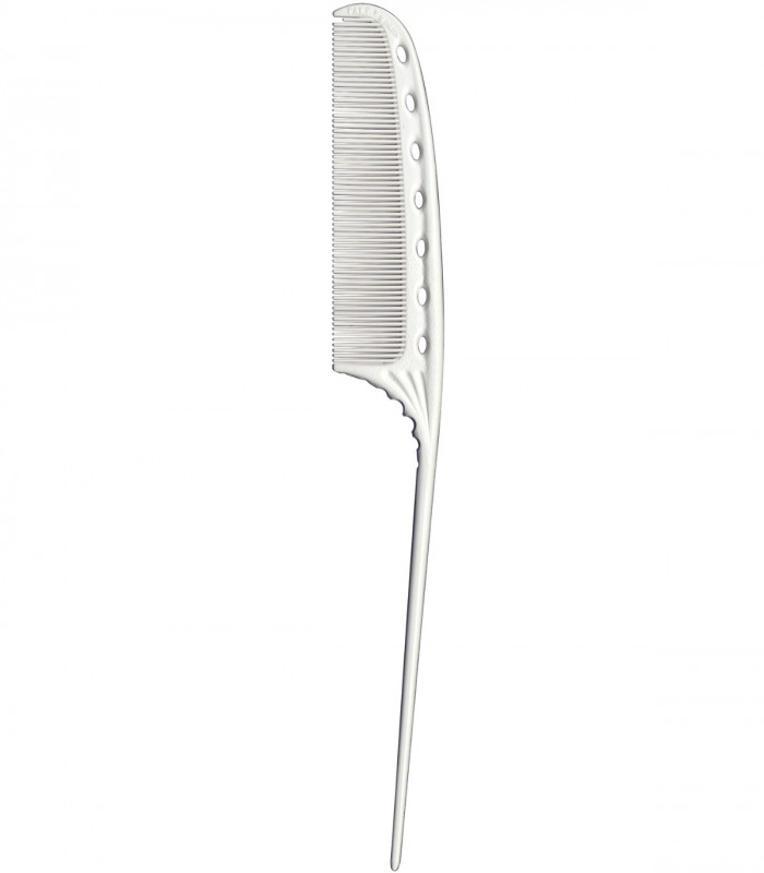 Y.S.Park YS-113 Fine Tooth Mini Tail Comb, White