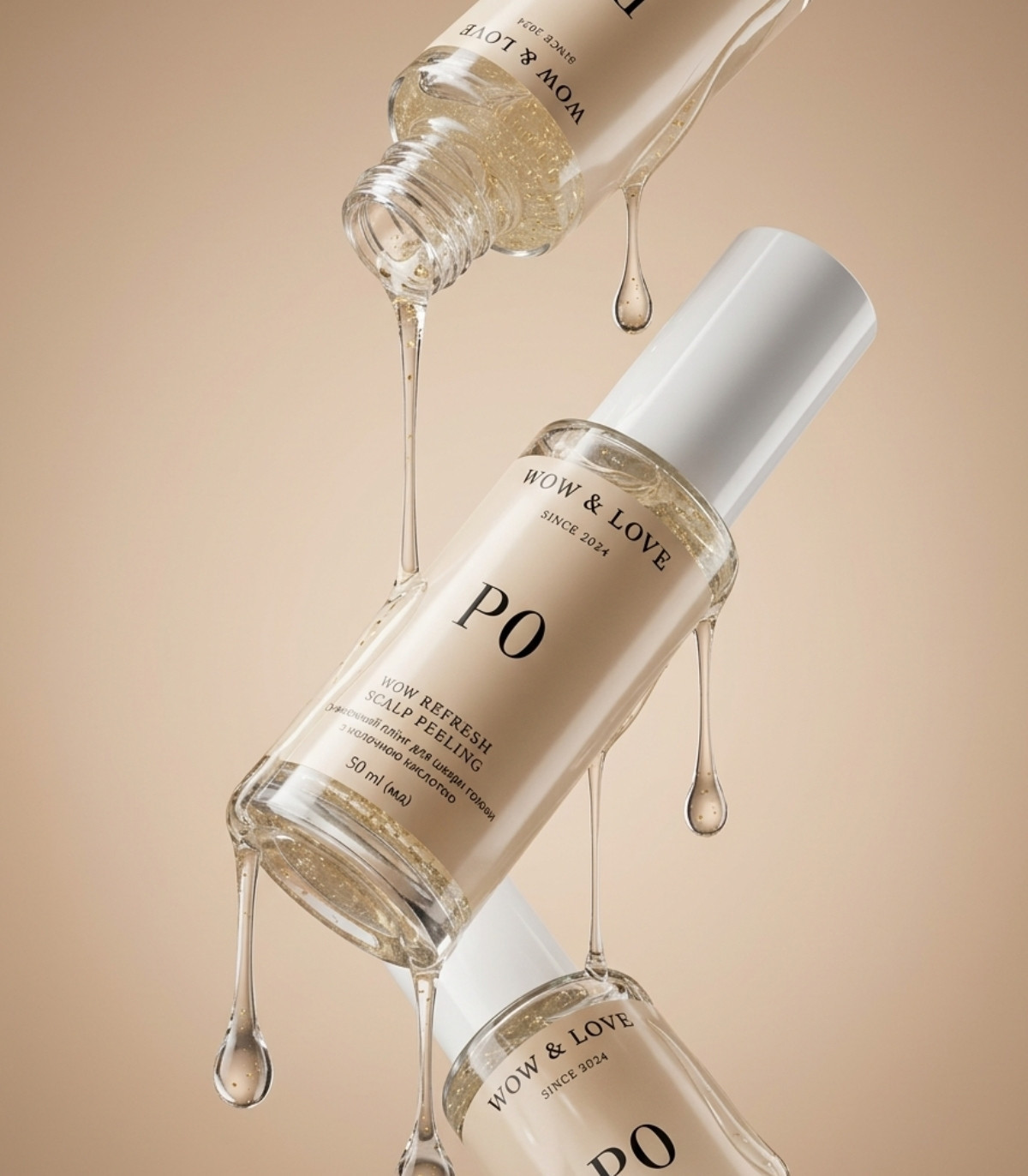 Освежающий пилинг для кожи головы с молочной кислотой WOW & LOVE P0 Wow Refresh Scalp Peeling