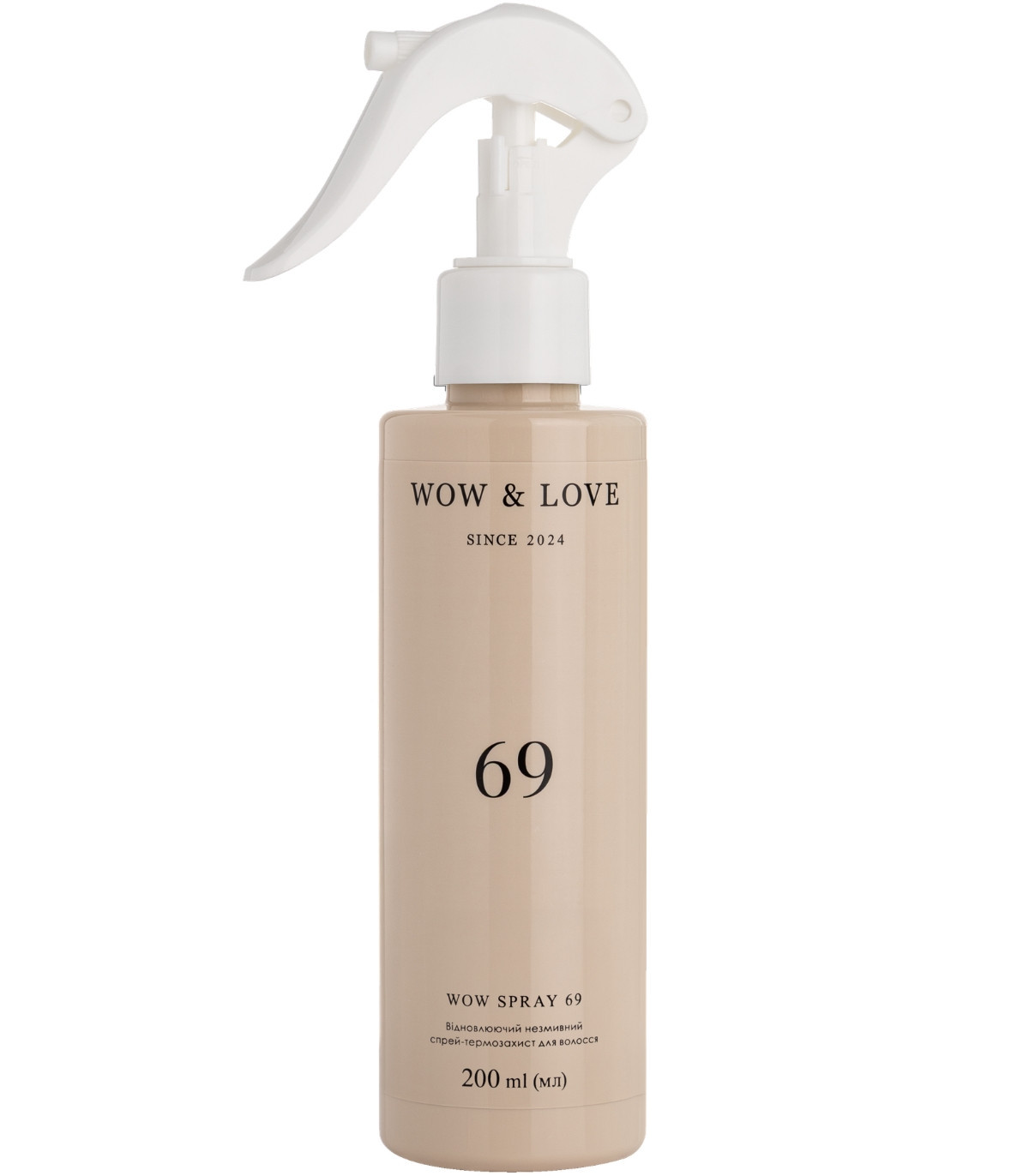 Відновлюючий незмивний спрей-термозахист для волосся WOW & LOVE 69 Wow Spray