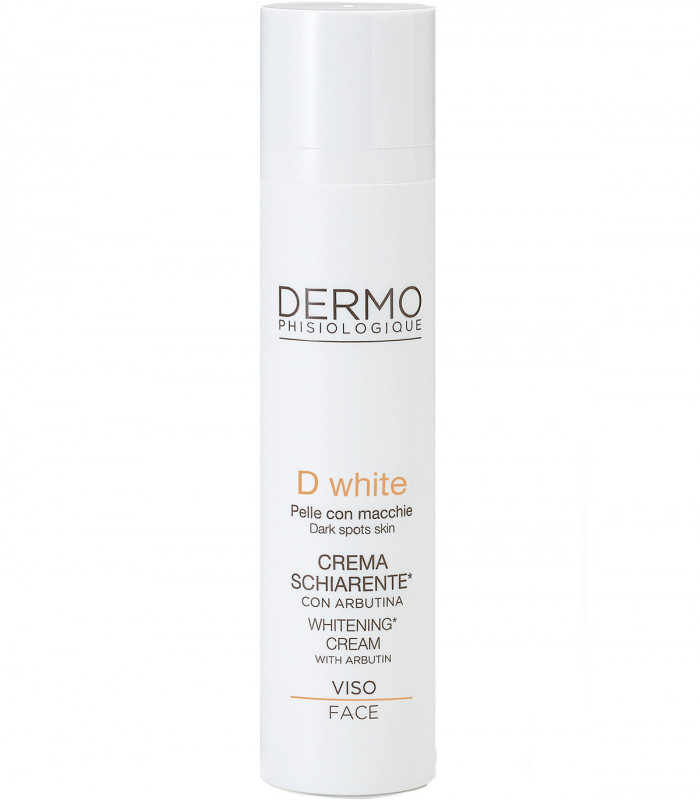 Відбілюючий освіжаючий крем для обличчя 24 год Dermophisiologique D White Whitening Cream With Arbutin
