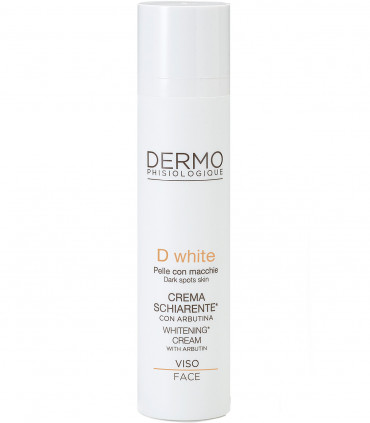 Відбілюючий освіжаючий крем для обличчя 24 год Dermophisiologique D White Whitening Cream With Arbutin