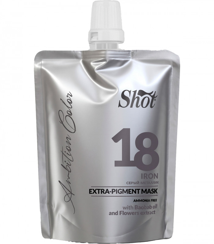 Тонирующая маска Shot Ambition Color Extra Pigment Mask Iron 18