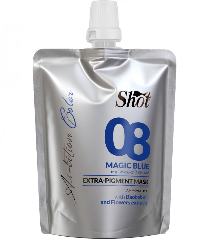 Тонирующая маска Shot Ambition Color Extra Pigment Mask Magic Blue 08