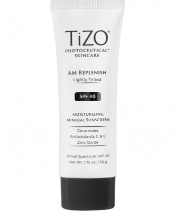 Крем дневной питательный с легким оттенком TiZO Photoceutical Skincare AM Replenish Lightly Tinted SPF 40