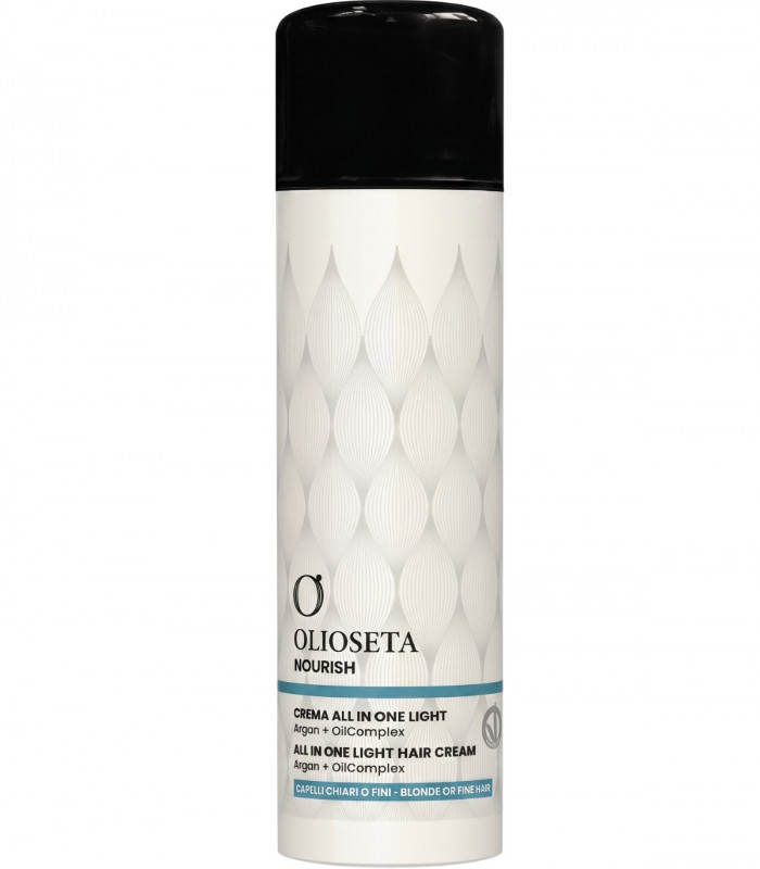 Легкий мультифункціональний крем для тонкого волосся Barex Olioseta Nourish All In One Hair Cream