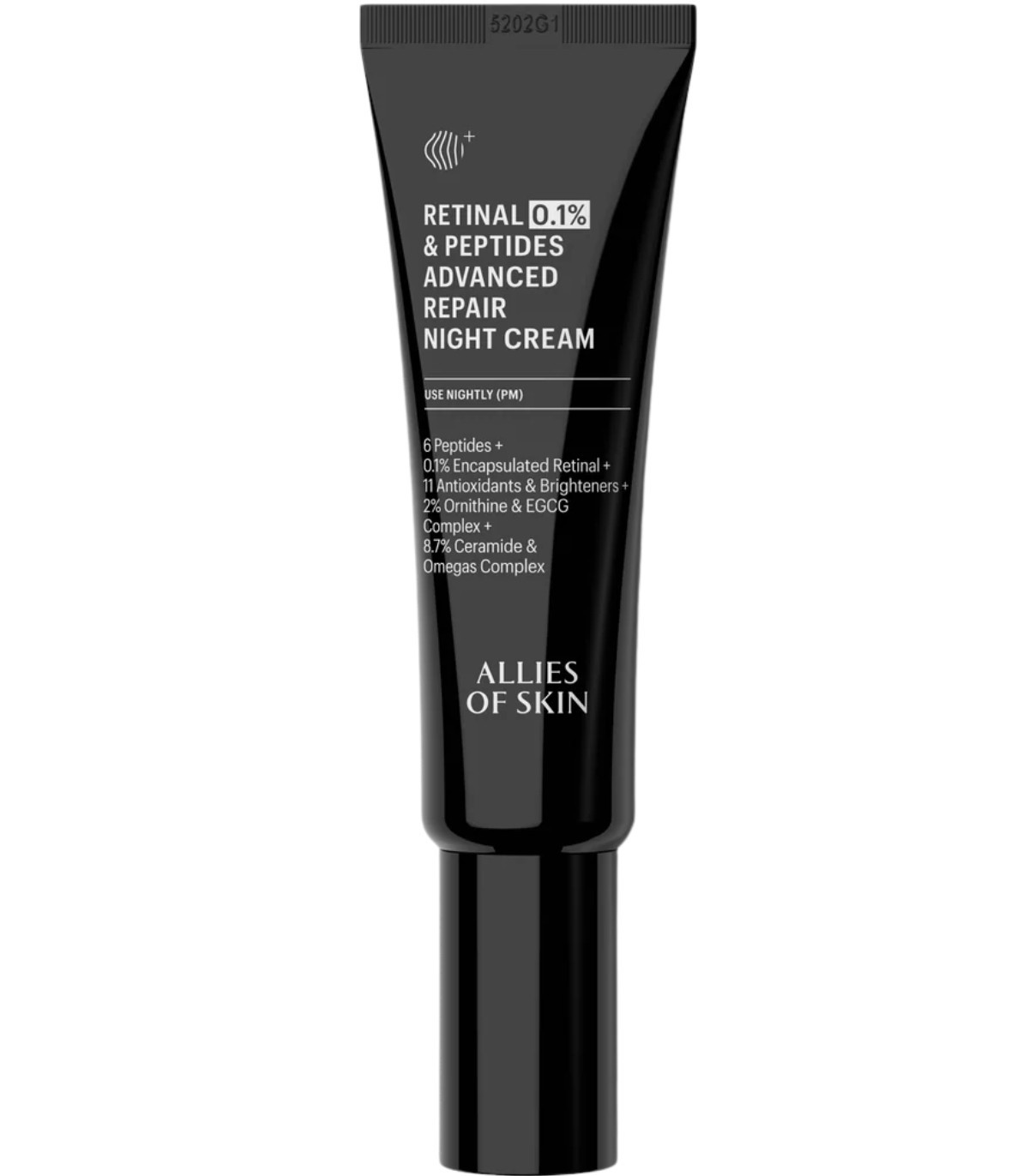 Нічний крем з ретиналем Allies of Skin 0.1% Retinal & Peptides Advanced Repair Night Cream, 75 мл