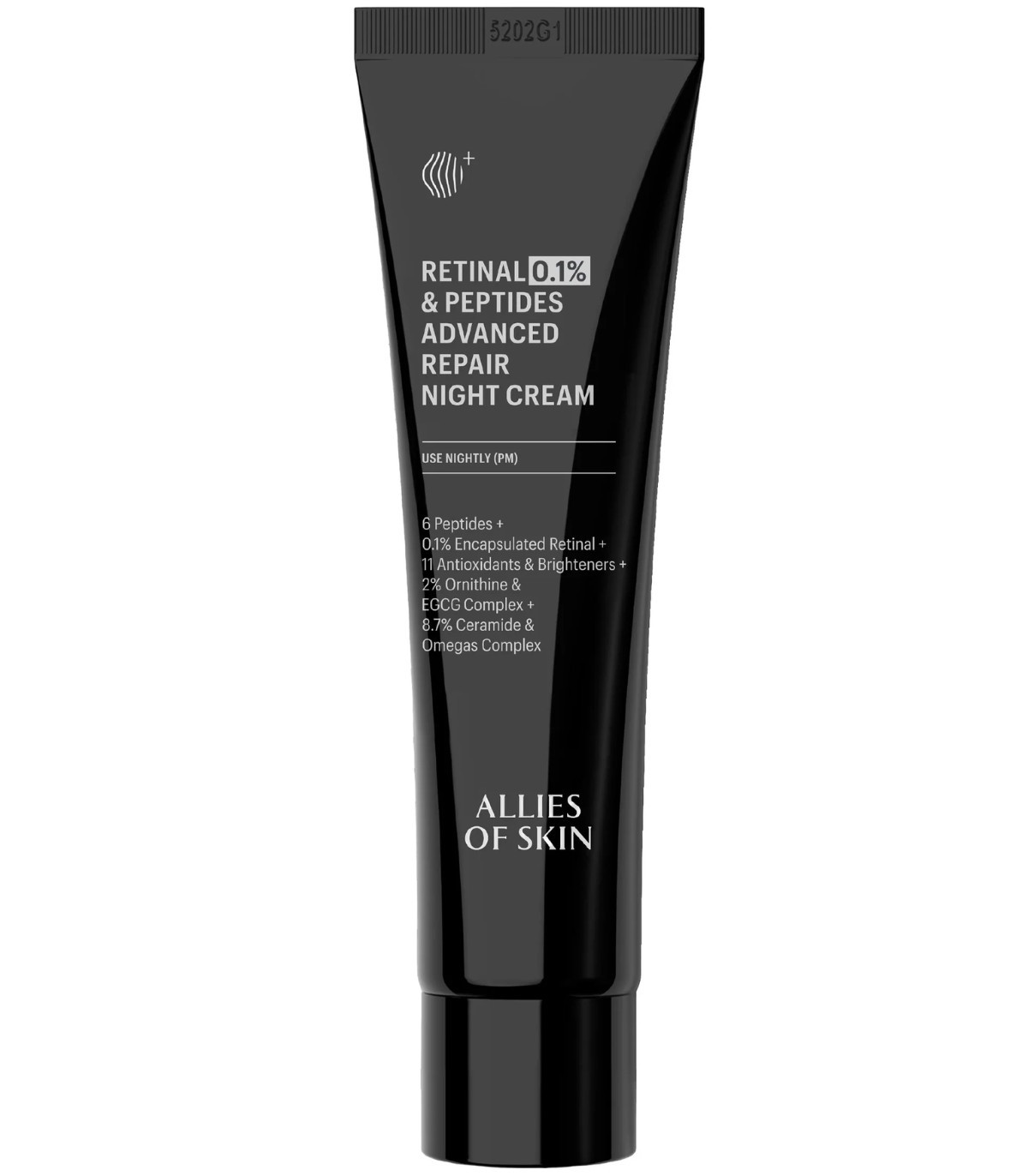 Нічний крем з ретиналем Allies of Skin 0.1% Retinal & Peptides Advanced Repair Night Cream, 20 мл