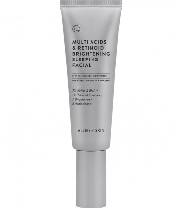 Пілінг нічний мультикислотний з ретинолом Allies of Skin Multi Acids & Retinoid Brightening Sleeping Facial