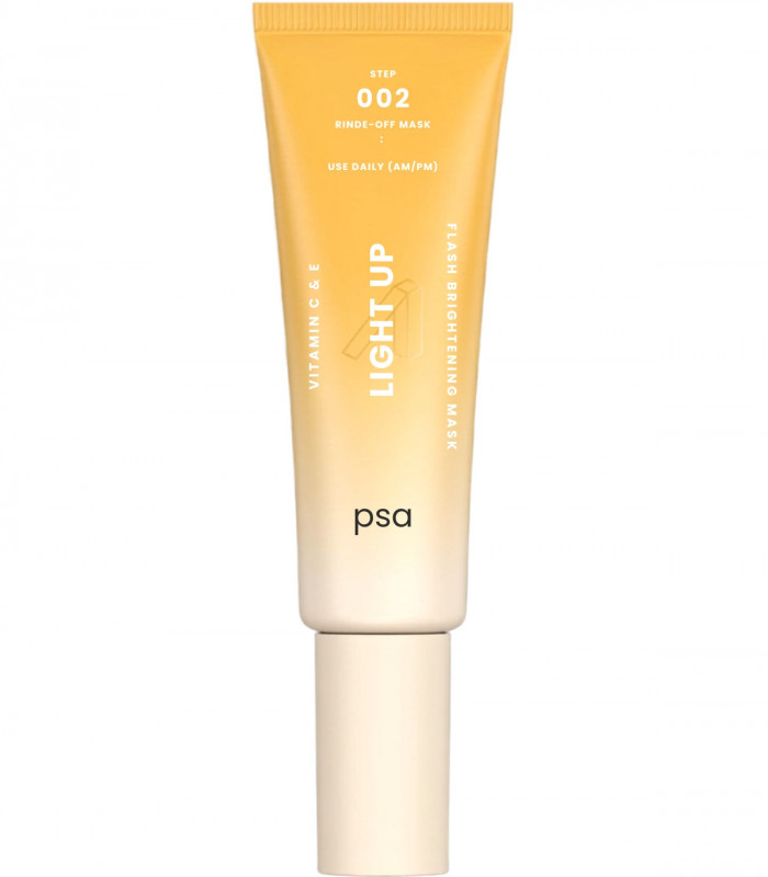 Маска осветляющая для лица с витаминами C и E PSA Light Up Vitamin C & E Flash Brightening Mask