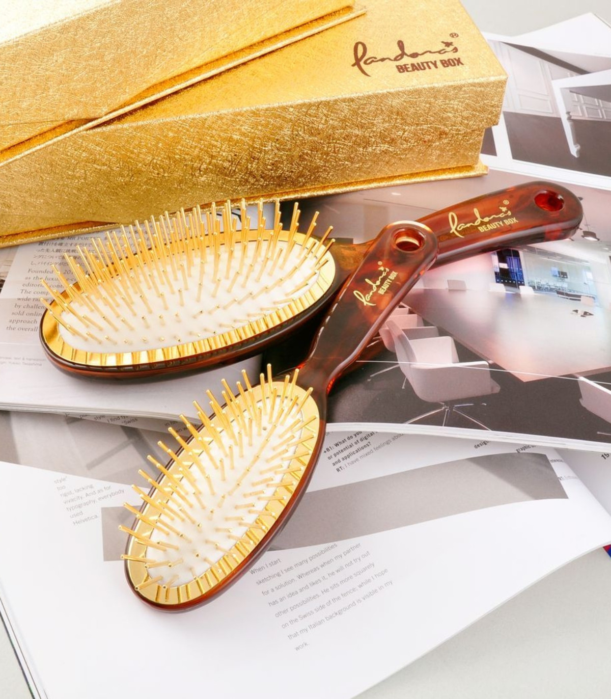Pandora’s Beauty Box Golden Brush — Купить премиум расческу