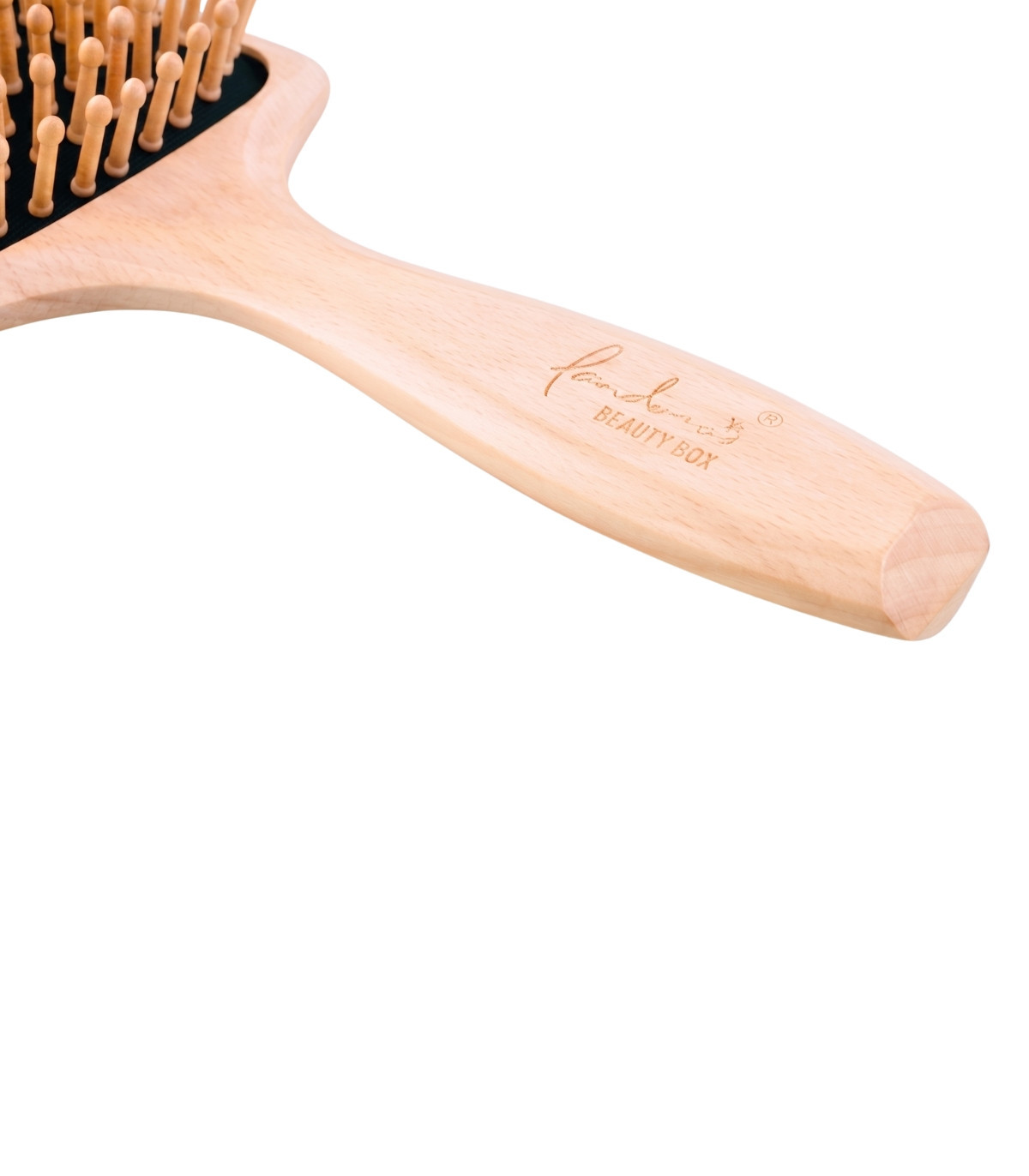 Масажна щітка Pandora's Wooden Pin Brush з бука та дерев'яними зубцями
