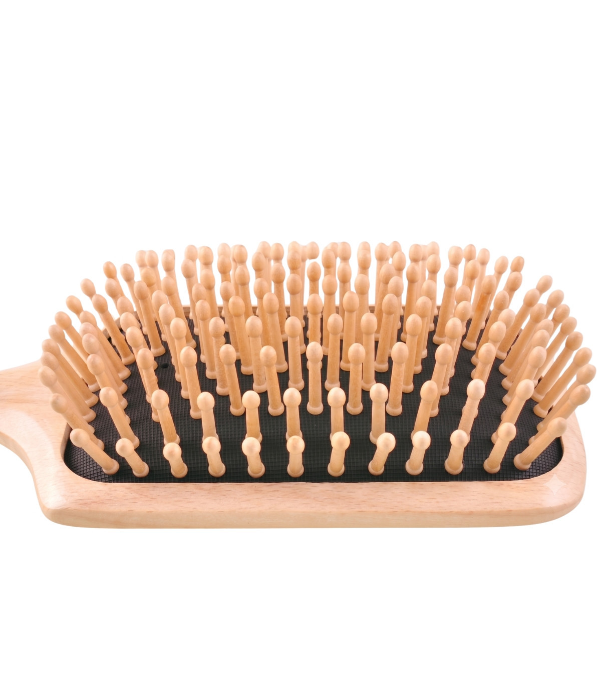Масажна щітка Pandora's Wooden Pin Brush з бука та дерев'яними зубцями