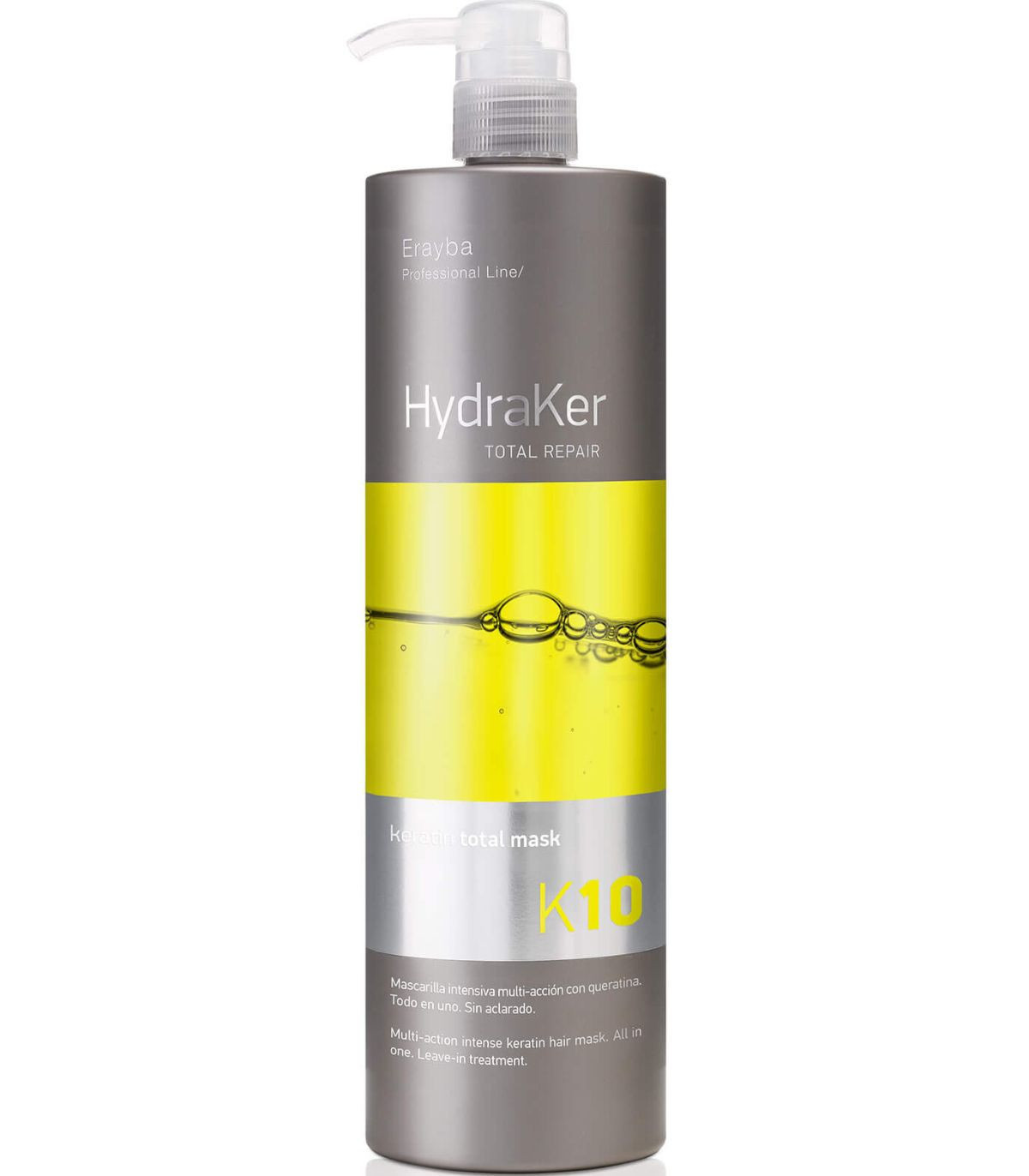 Маска з кератином, аргановою олією і пантенолом Erayba HydraKer K10 Keratin Total Mask, 1000 мл