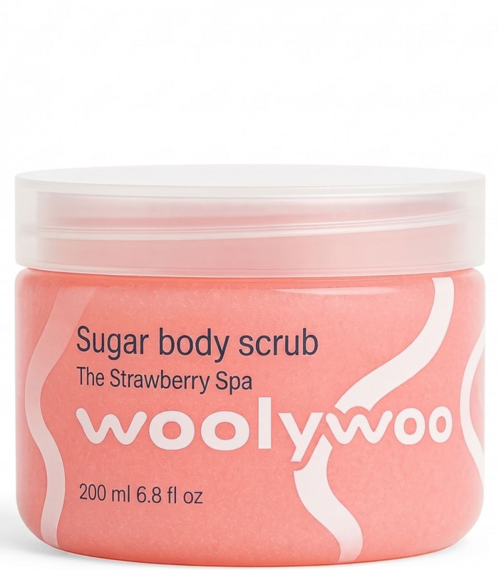 Сахарный скраб для тела WoolyWoo Sugar Body Scrub The Strawberry Spa
