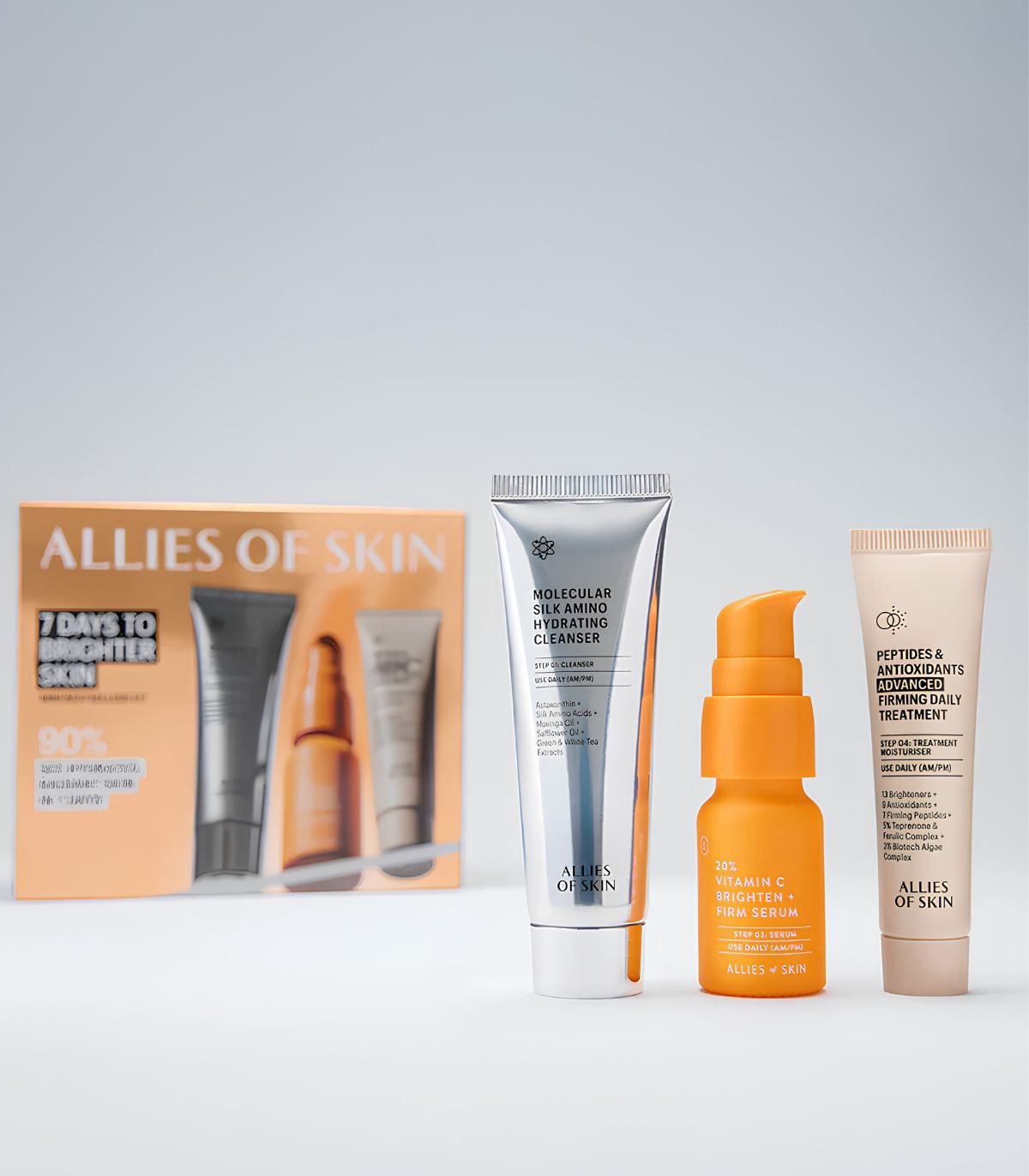 Набір для сяйва шкіри Allies of Skin 7 Days to Brighter Skin Kit