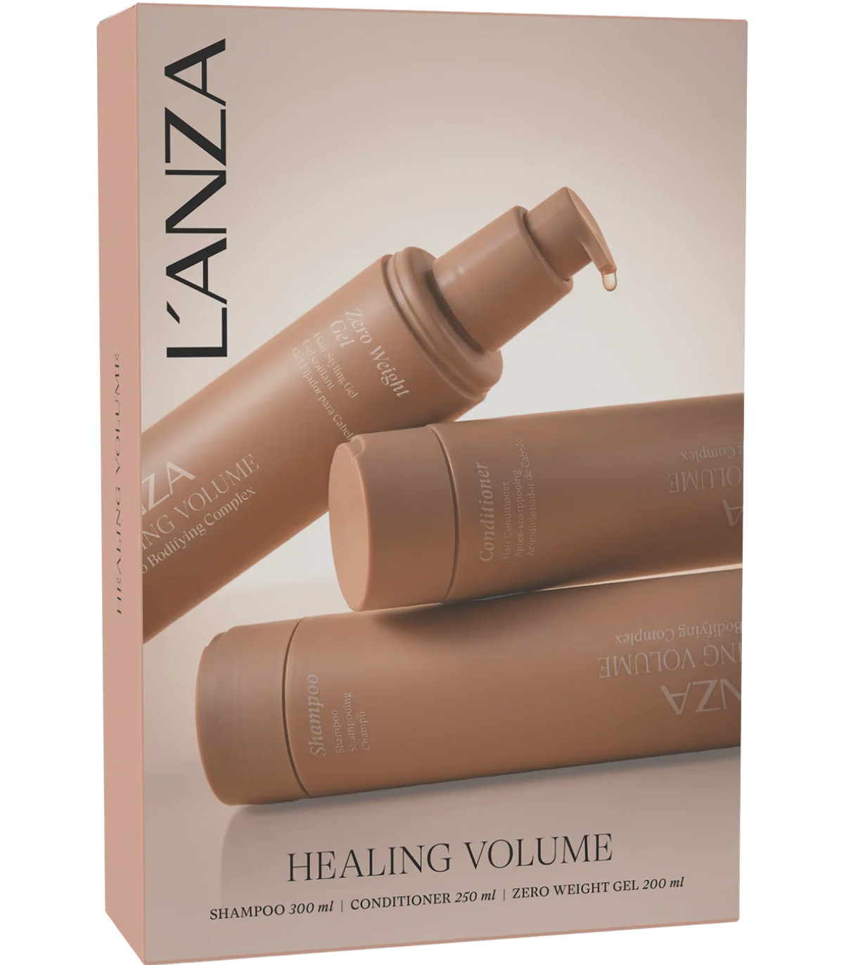 Набір для надання об'єму тонкому волоссю Lanza Healing Volume Holiday Trio