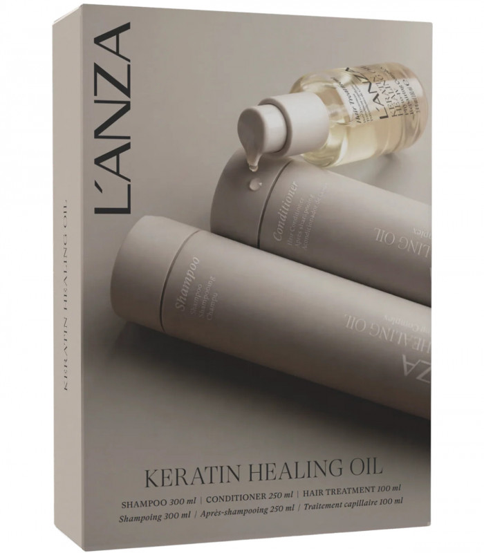 Набор для восстановления волос Lanza Keratin Healing Oil Holiday Trio