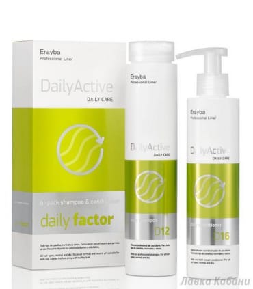 Набір шампунь + кондиціонер для всіх типів волосся Erayba D12/16 Daily Factor Set