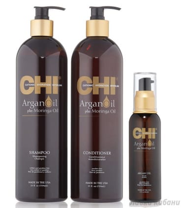 Набор шампунь+кондиционер+масло CHI Argan Oil