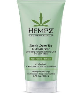 Отшелушивающая маска-глина для тела Зеленый чай-Груша Hempz